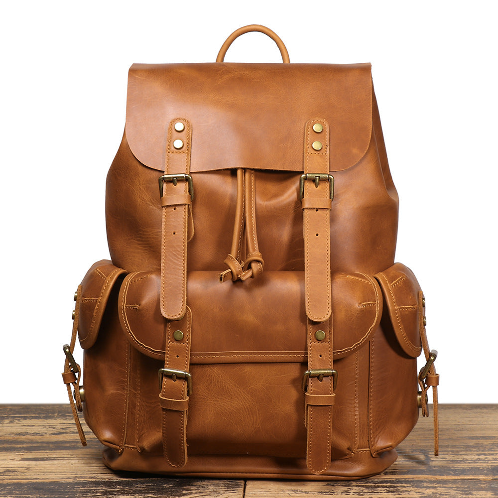 Large Vintage Travel Backpack