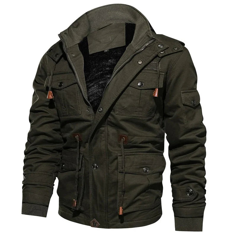 Men’s Fleece-Lined Cargo Jacket