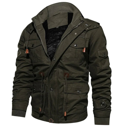 Men’s Fleece-Lined Cargo Jacket