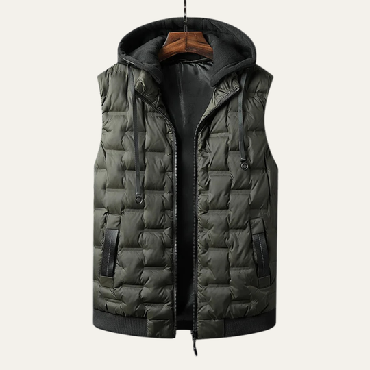 Men’s Hooded Quilted Vest