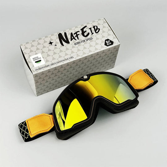 Retro Motorcycle Goggles Fit Over Glasses