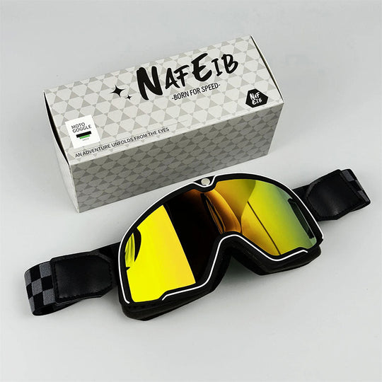 Retro Motorcycle Goggles Fit Over Glasses