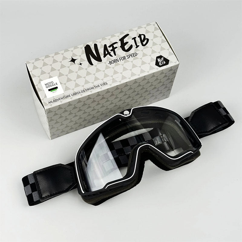 Retro Motorcycle Goggles Fit Over Glasses