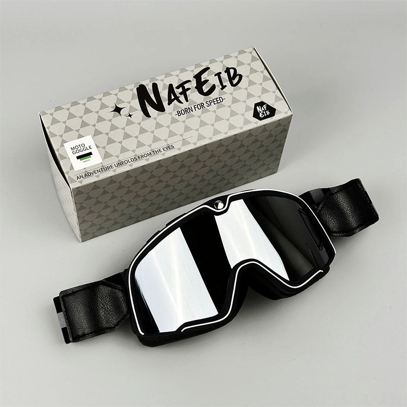 Retro Motorcycle Goggles Fit Over Glasses