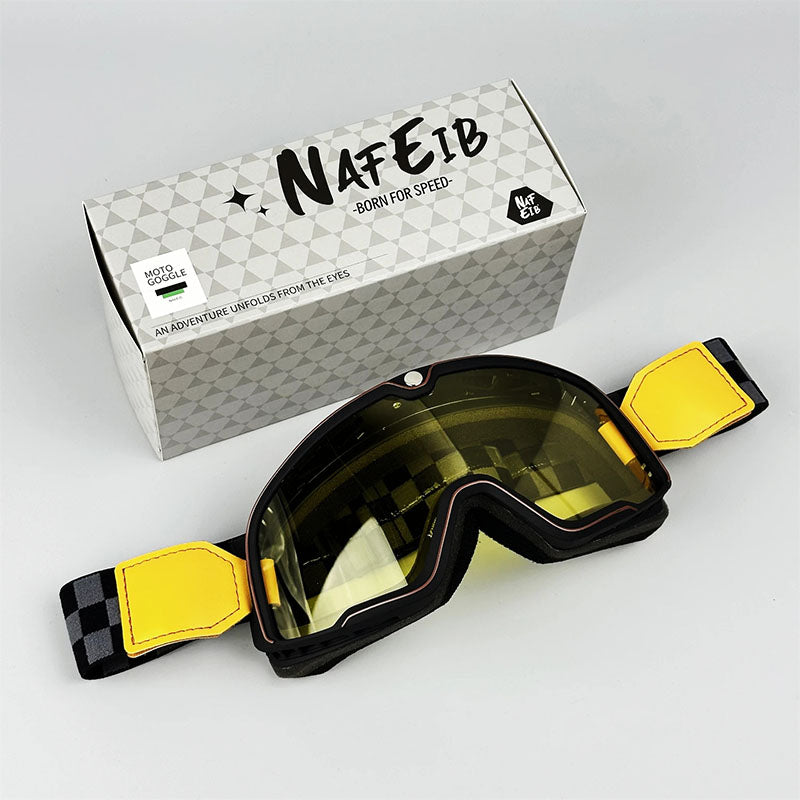 Retro Motorcycle Goggles Fit Over Glasses
