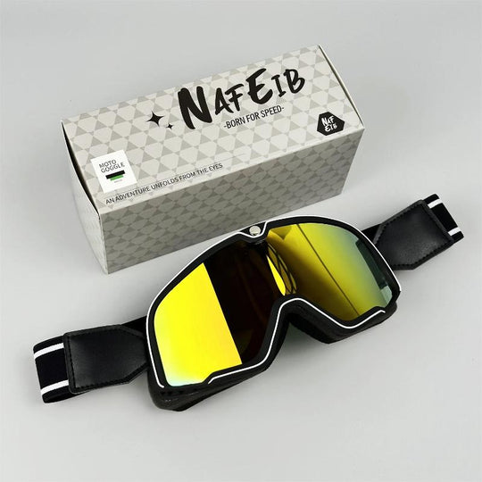 Retro Motorcycle Goggles Fit Over Glasses