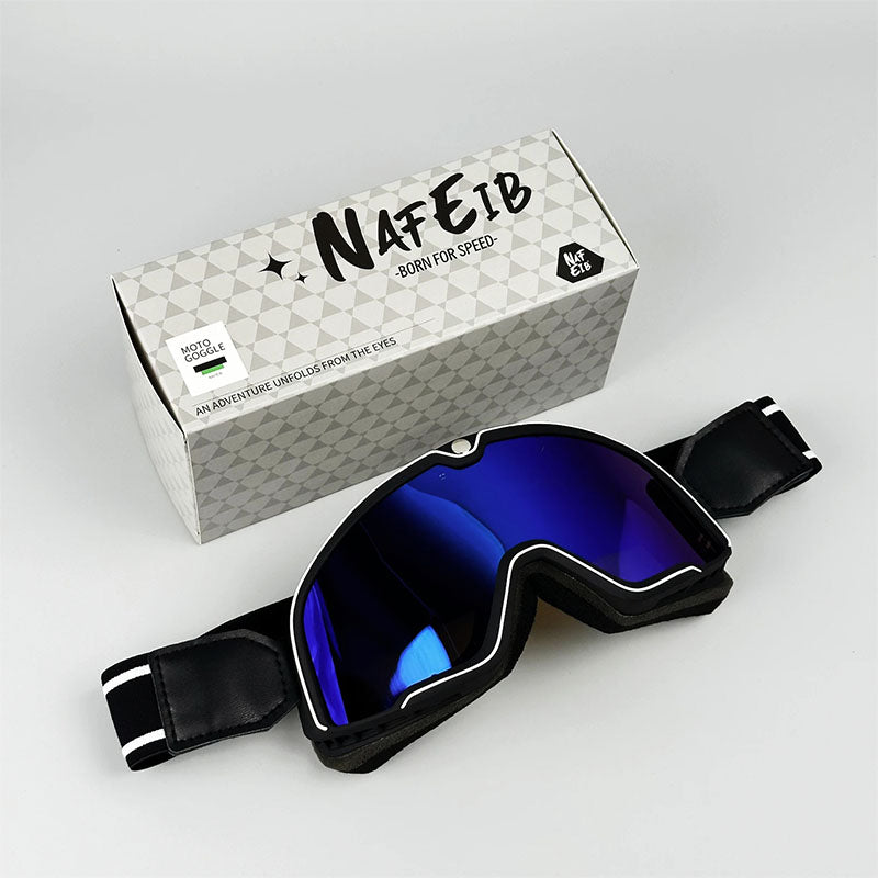 Retro Motorcycle Goggles Fit Over Glasses