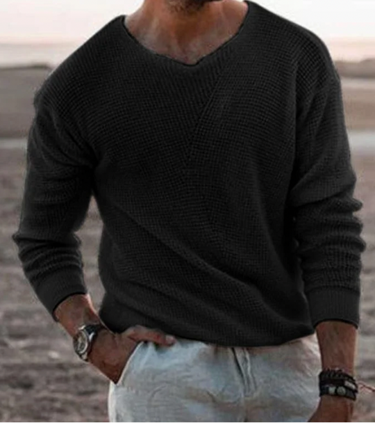 Men’s Textured Knit Sweater