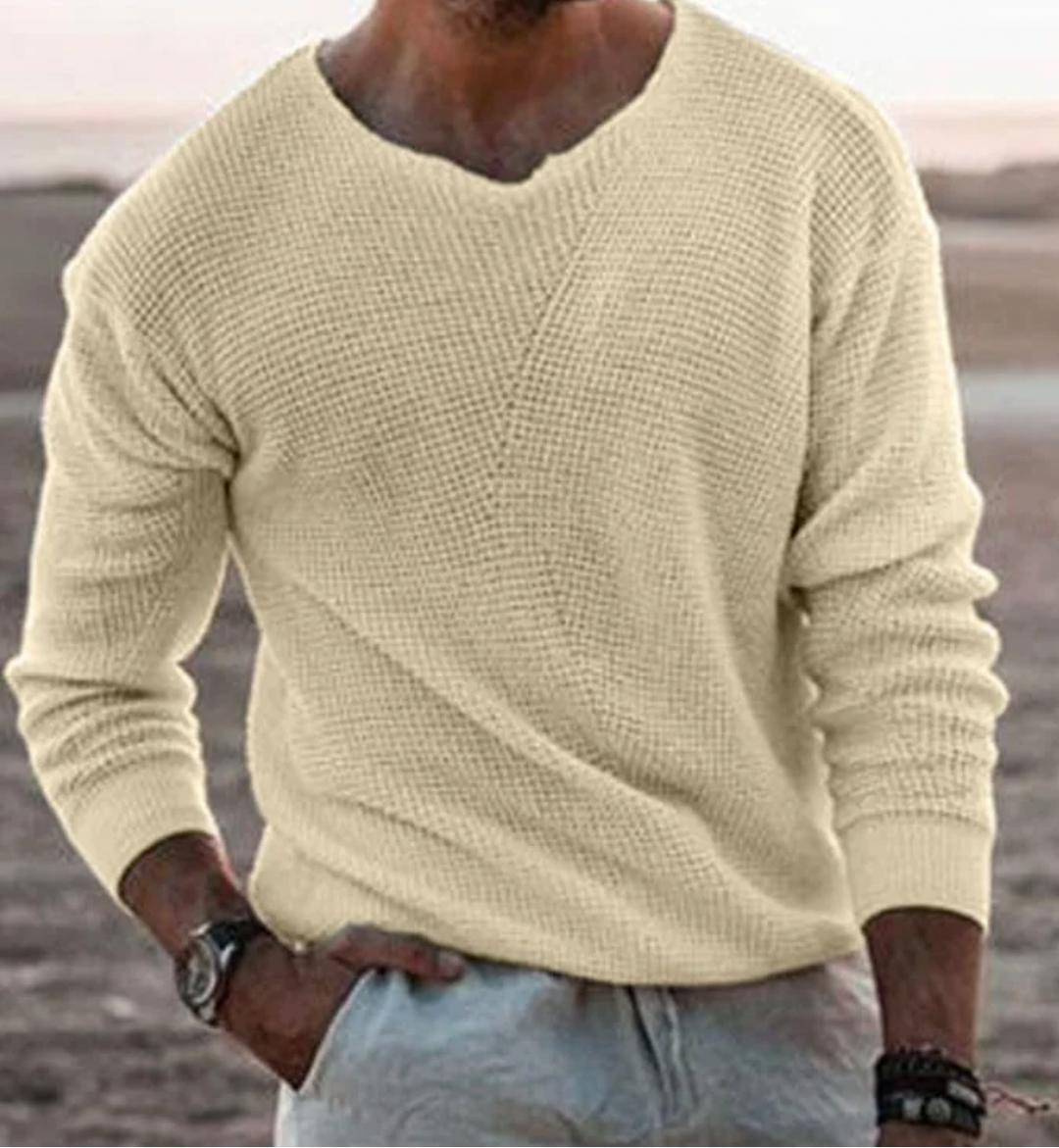 Men’s Textured Knit Sweater