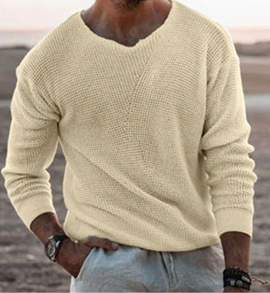 Men’s Textured Knit Sweater