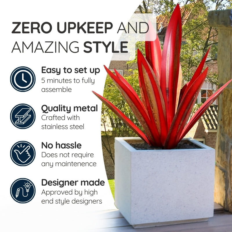 Agave Americana Metal Decorative Plant