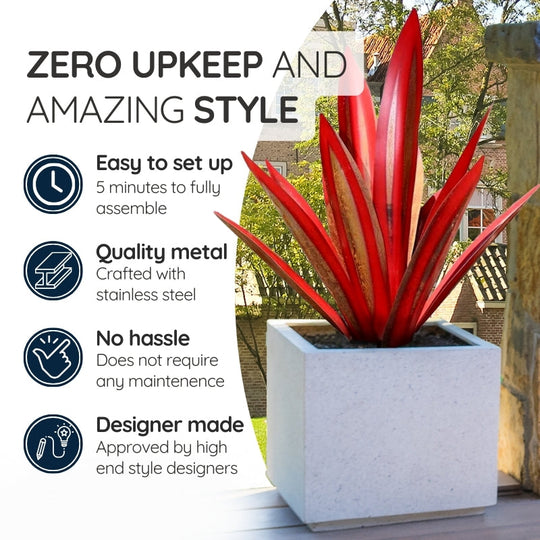 Agave Americana Metal Decorative Plant