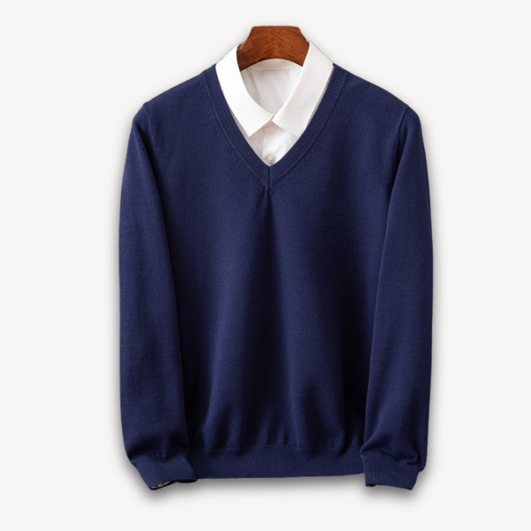 Men's Cashmere V-Neck Sweater