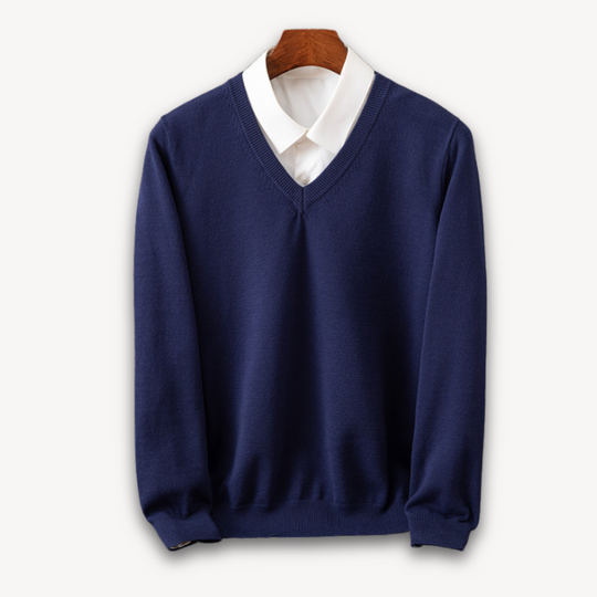 Men's Cashmere V-Neck Sweater
