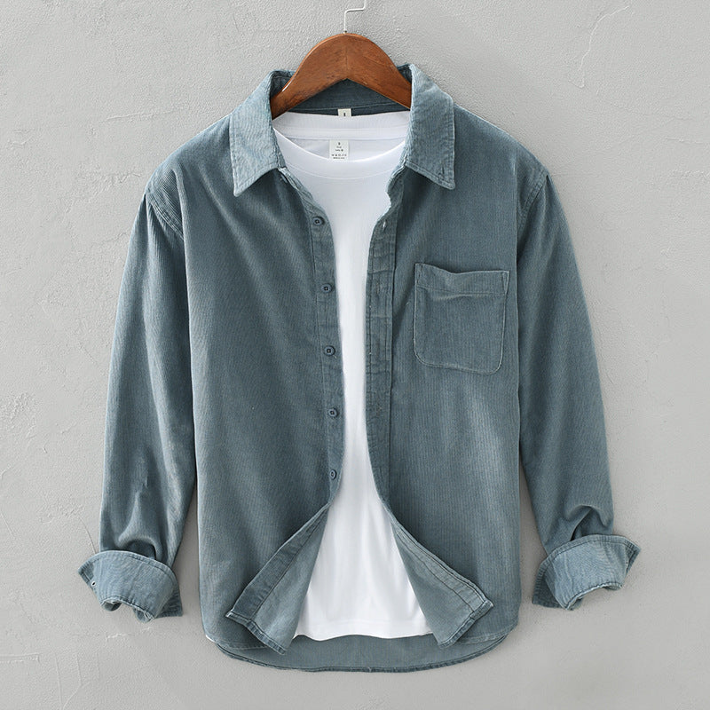 Men’s Corduroy Button-Down Shirt
