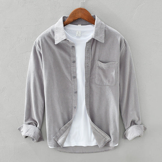Men’s Corduroy Button-Down Shirt