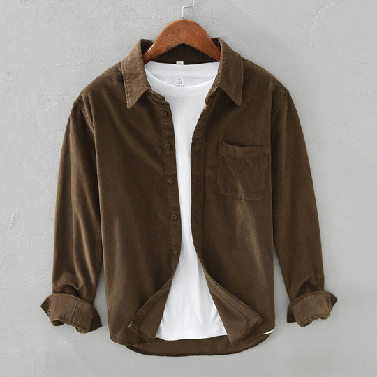 Men’s Corduroy Button-Down Shirt