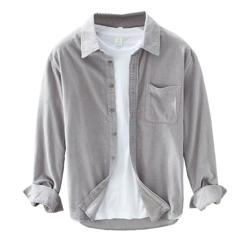 Men’s Corduroy Button-Down Shirt
