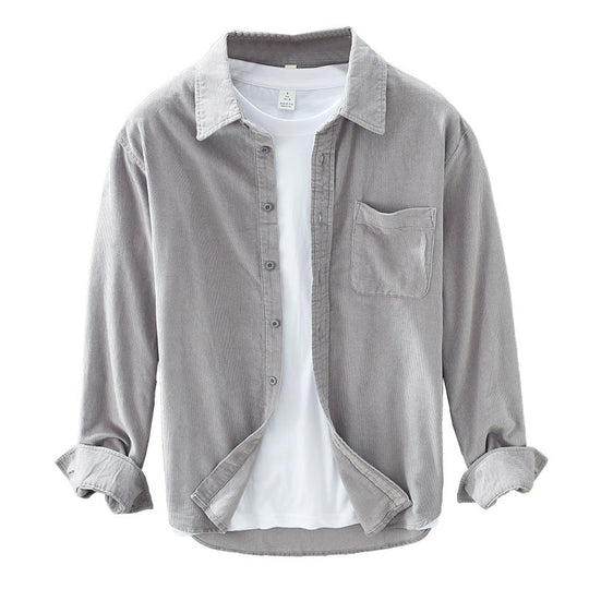 Men’s Corduroy Button-Down Shirt