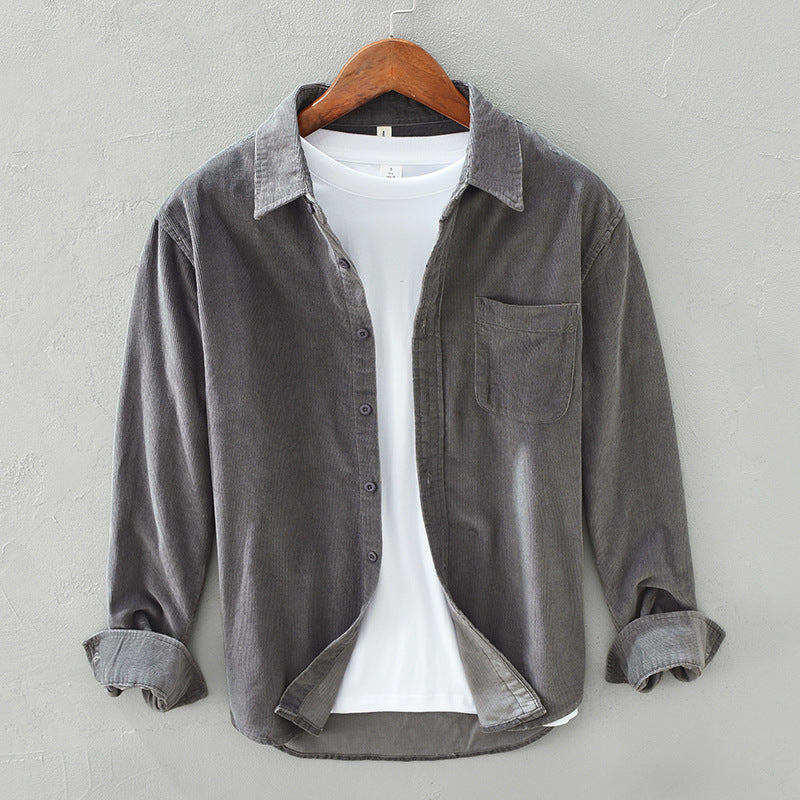 Men’s Corduroy Button-Down Shirt