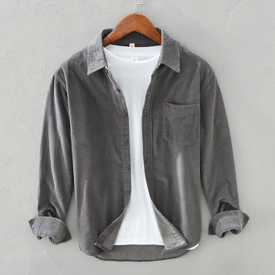 Men’s Corduroy Button-Down Shirt