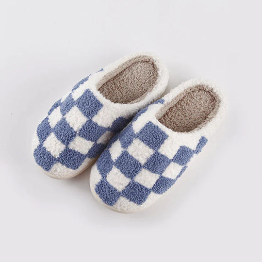 Checkered Slip-On Indoor Slippers