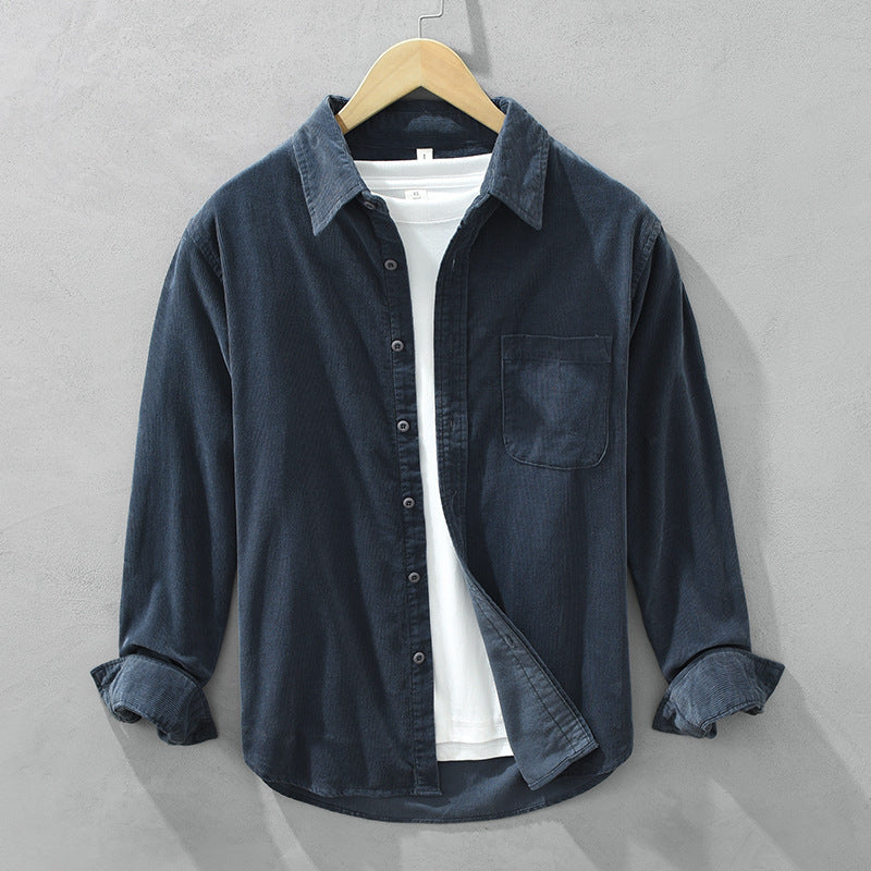 Men’s Corduroy Button-Down Shirt