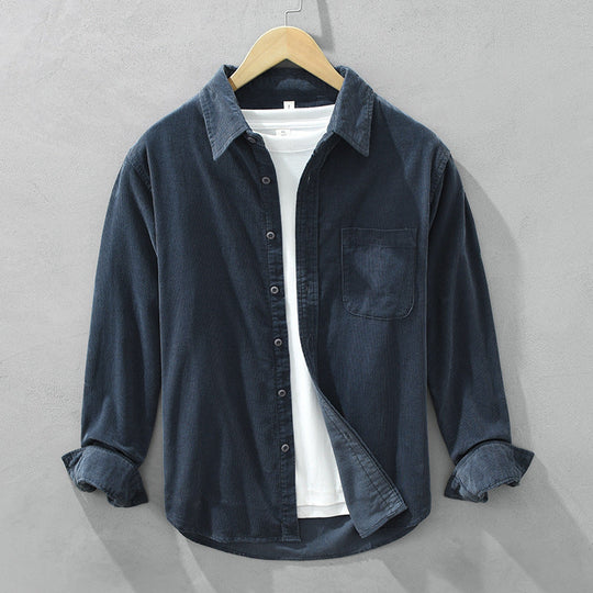 Men’s Corduroy Button-Down Shirt