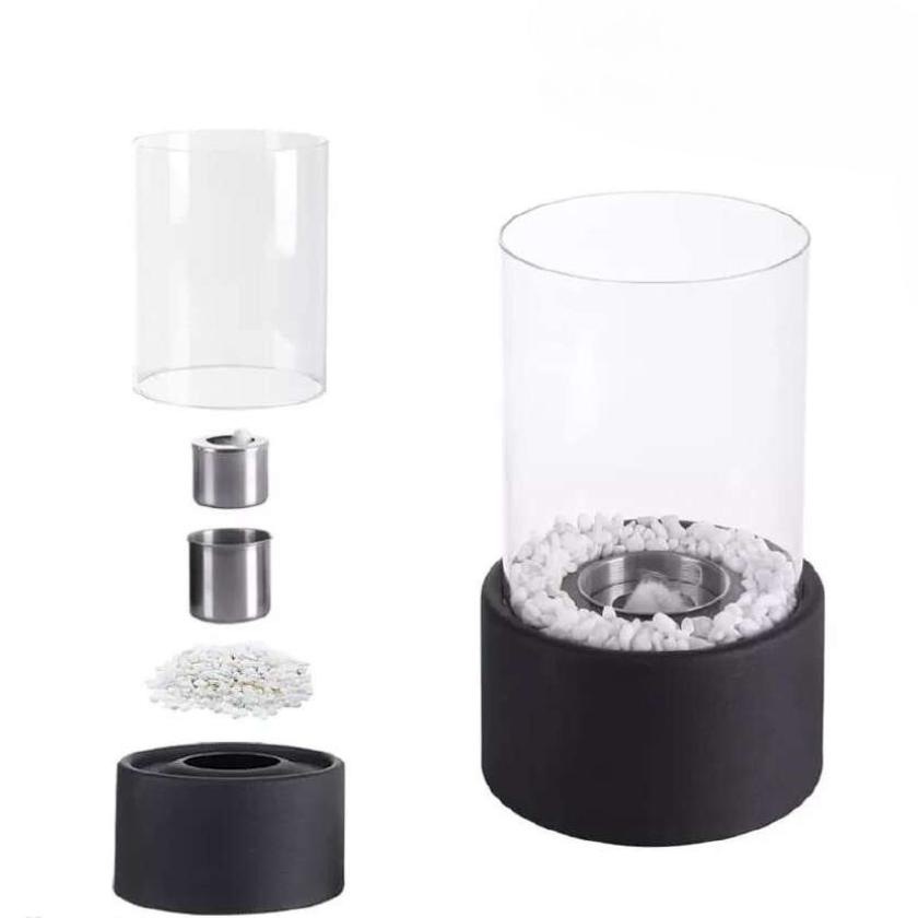 Classic Oil Lamp with Open Flame