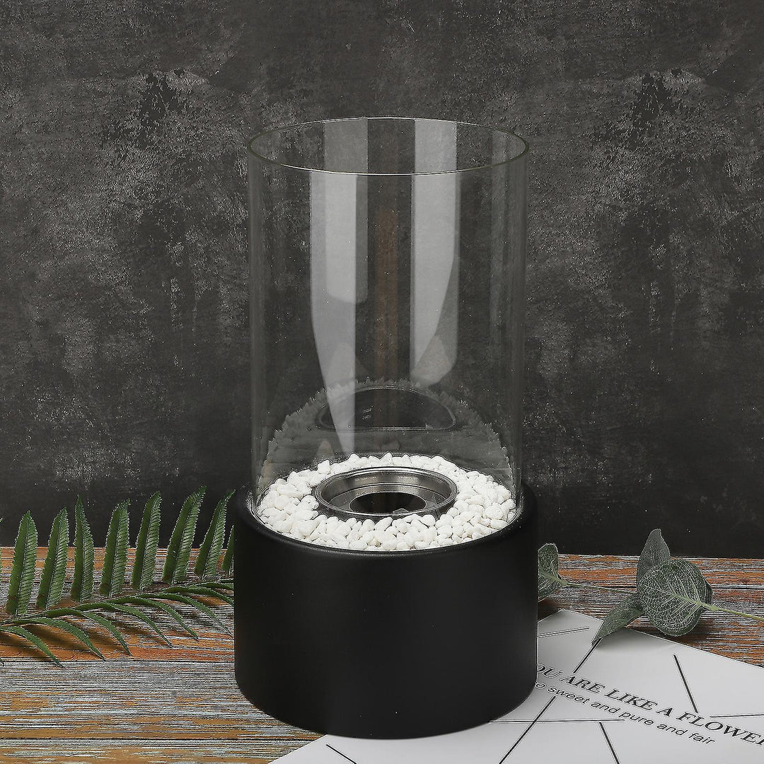 Classic Oil Lamp with Open Flame