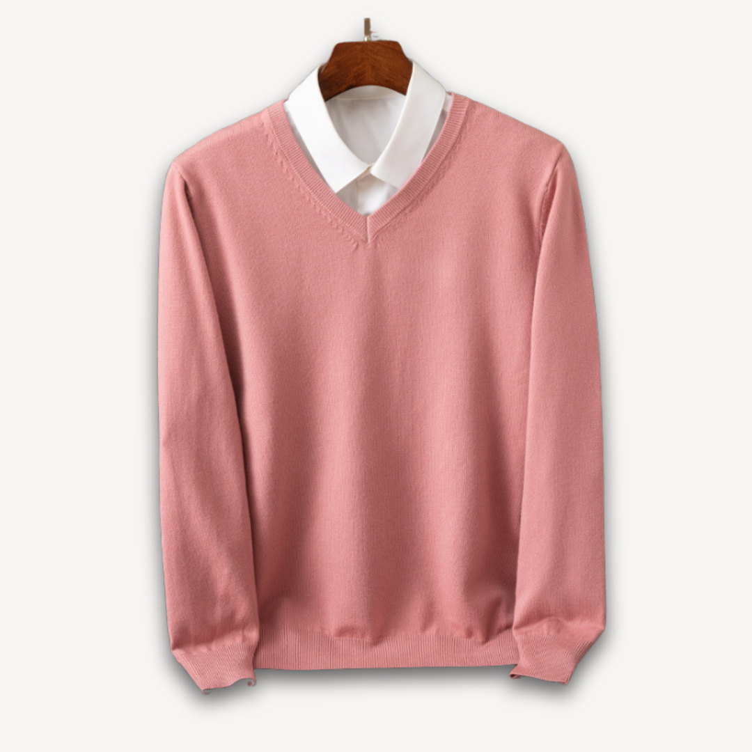 Men's Cashmere V-Neck Sweater