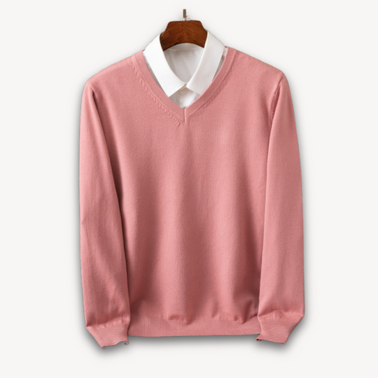 Men's Cashmere V-Neck Sweater