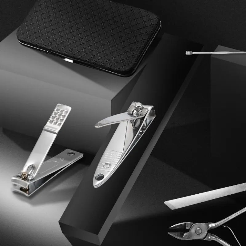 19-Piece Professional Stainless Steel Manicure & Pedicure Set