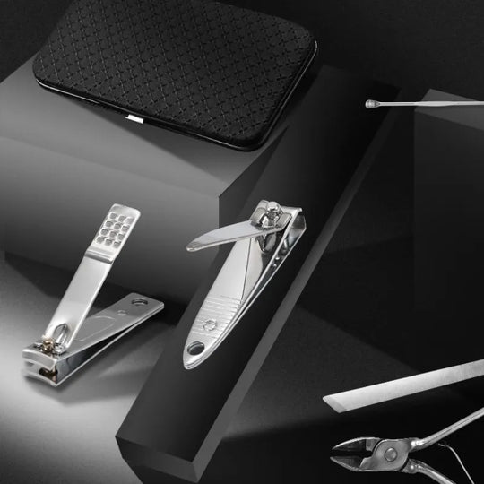 19-Piece Professional Stainless Steel Manicure & Pedicure Set