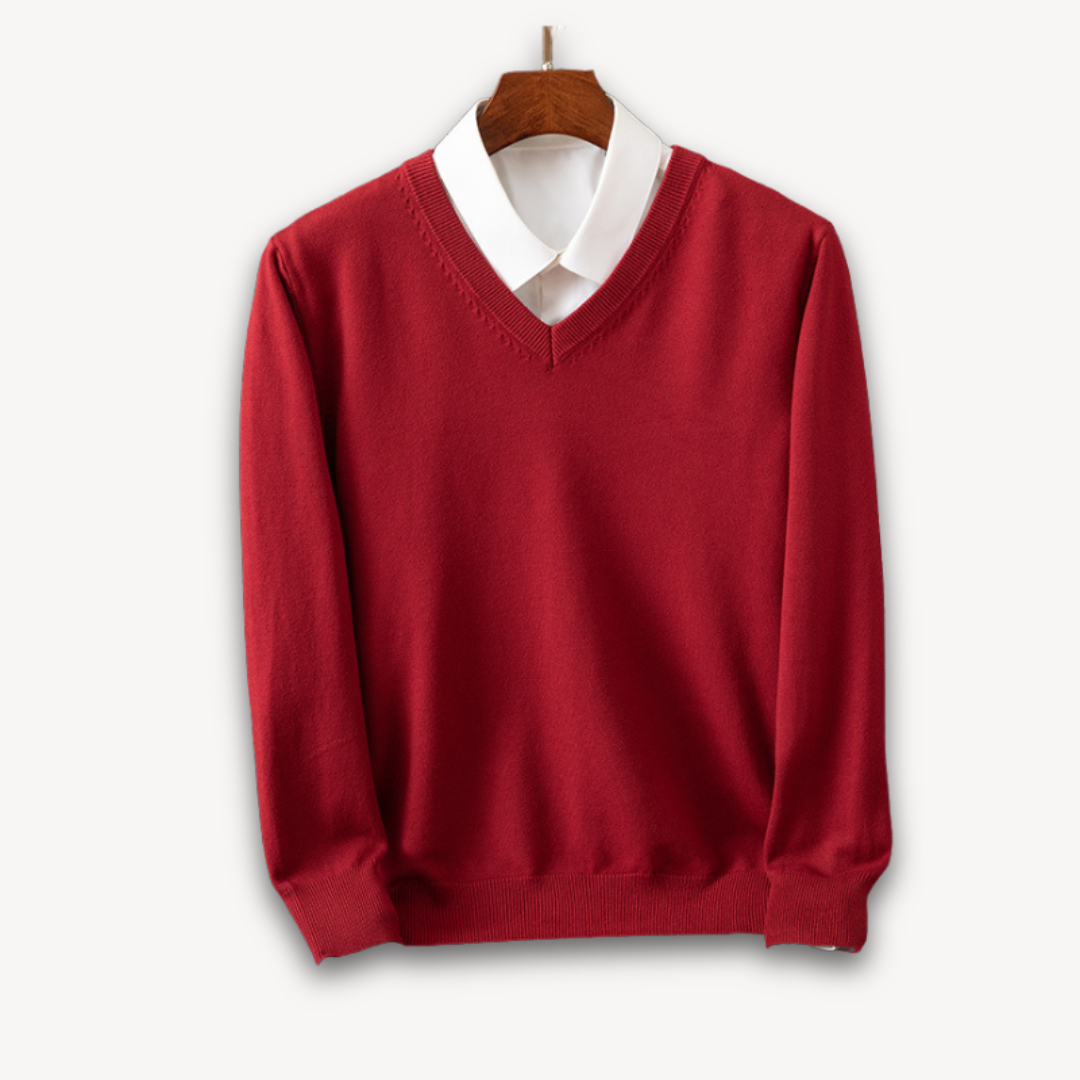 Men's Cashmere V-Neck Sweater