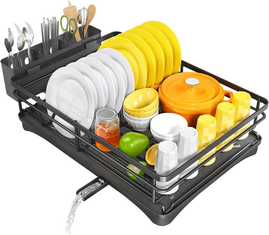Large Dish Drying Rack with Drainboard