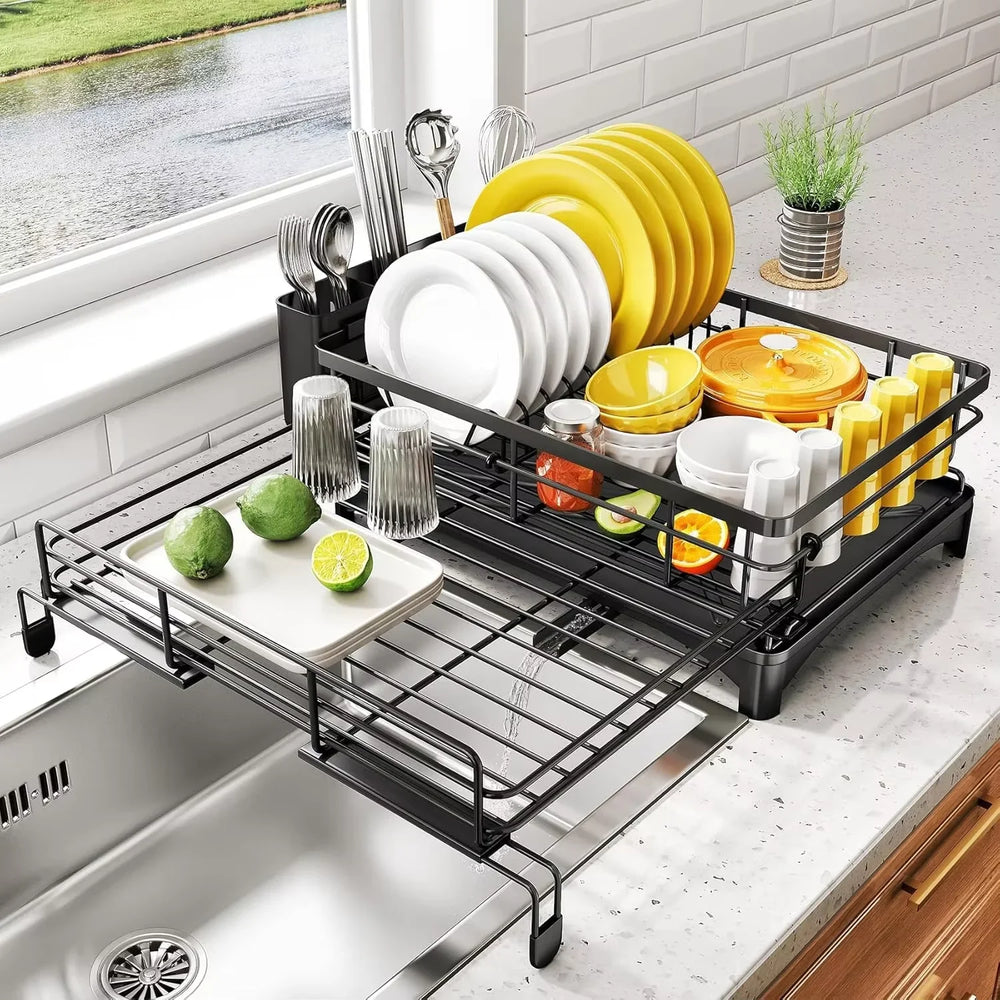 Large Dish Drying Rack with Drainboard