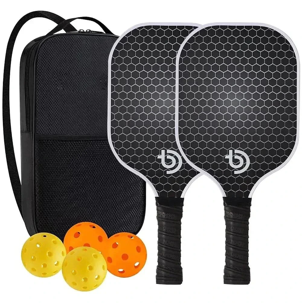 Pickleball Paddle Set Graphite Carbon Fiber