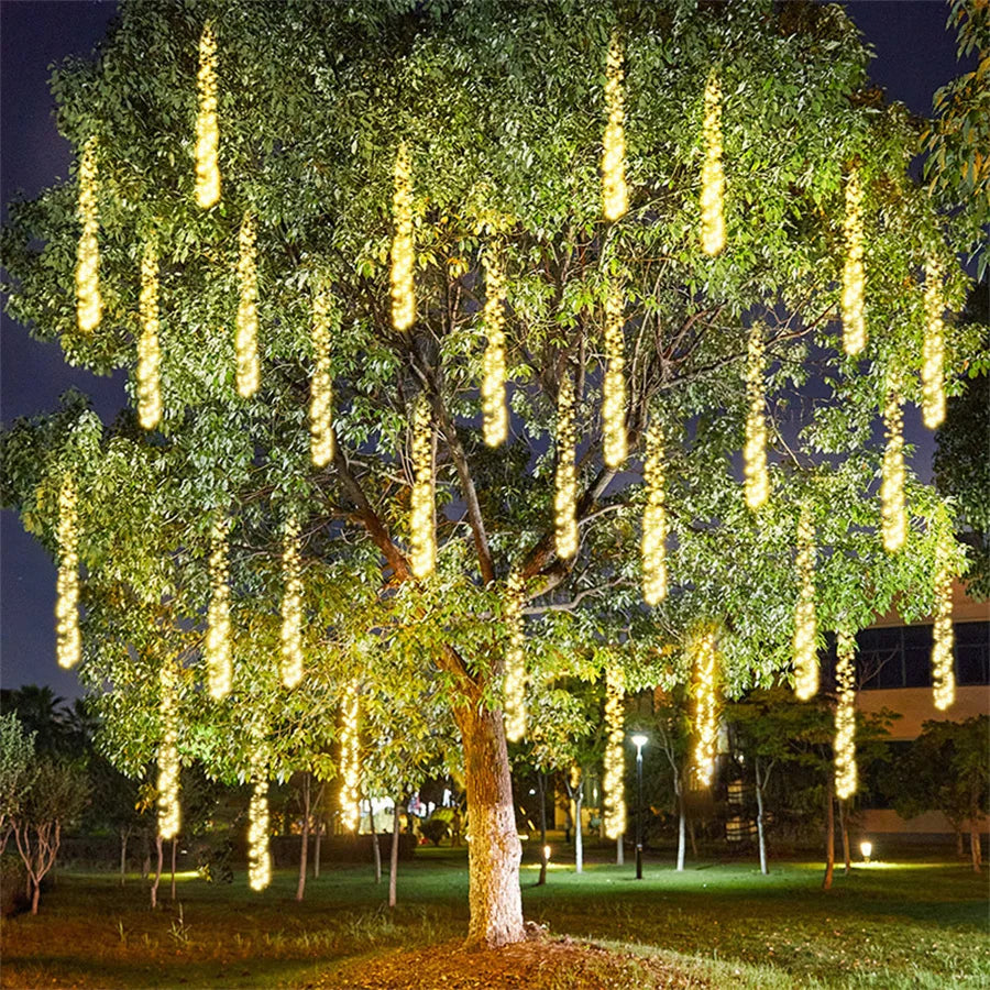 Sparkling LED Garland for Outdoor Decor