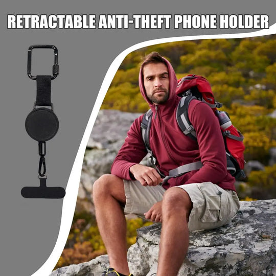 Anti-Theft Retractable Phone Holder