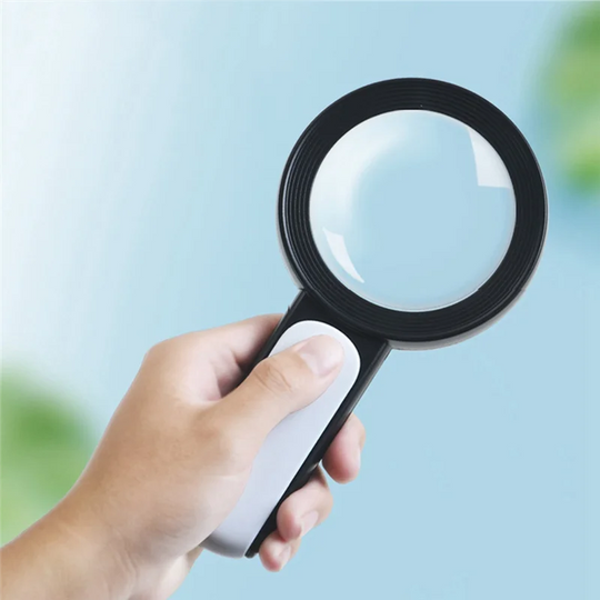 30X Handheld Magnifying Glass with LED Light