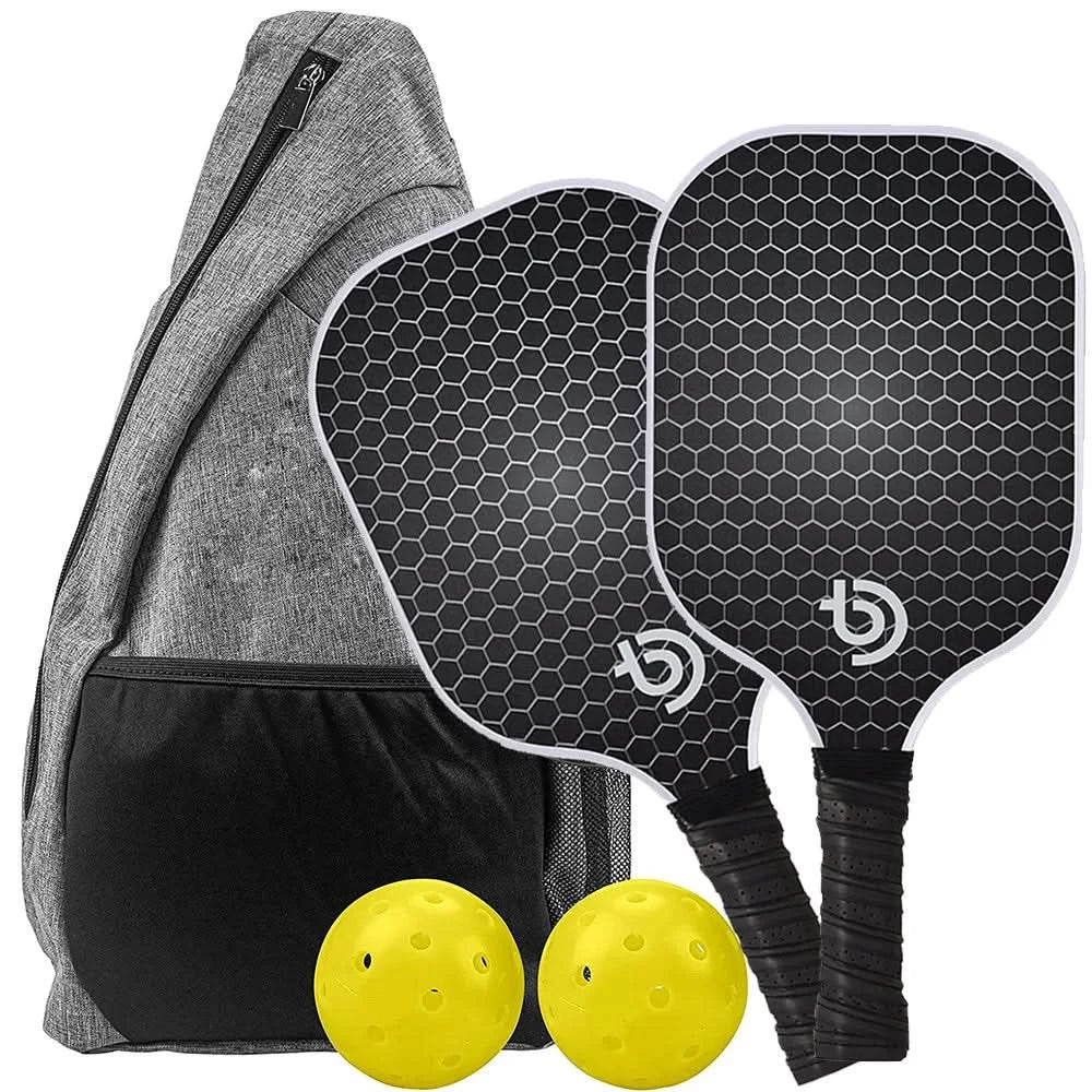 Pickleball Paddle Set Graphite Carbon Fiber