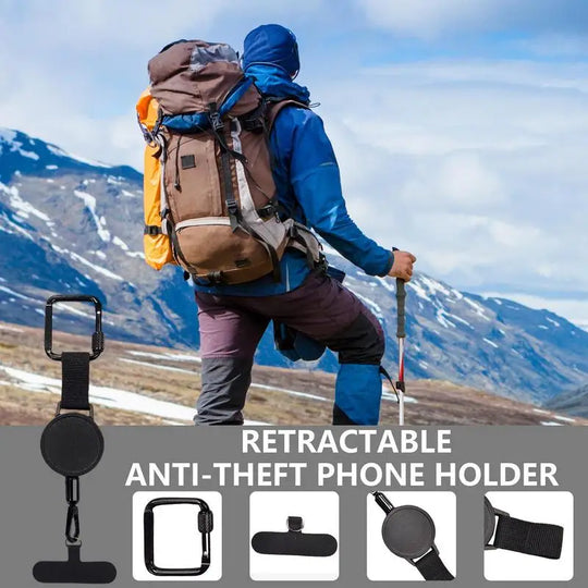 Anti-Theft Retractable Phone Holder