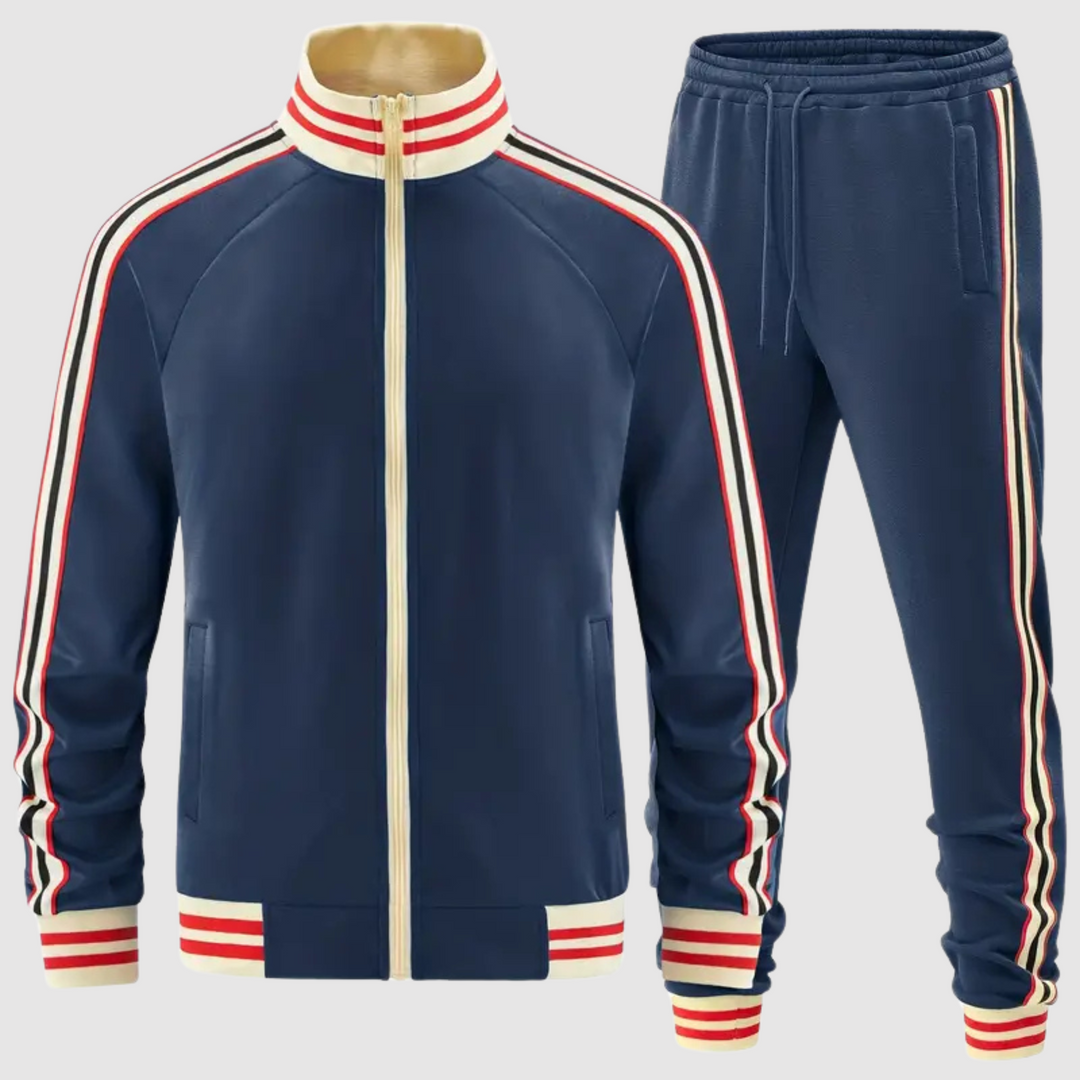 Men’s Striped Tracksuit Set