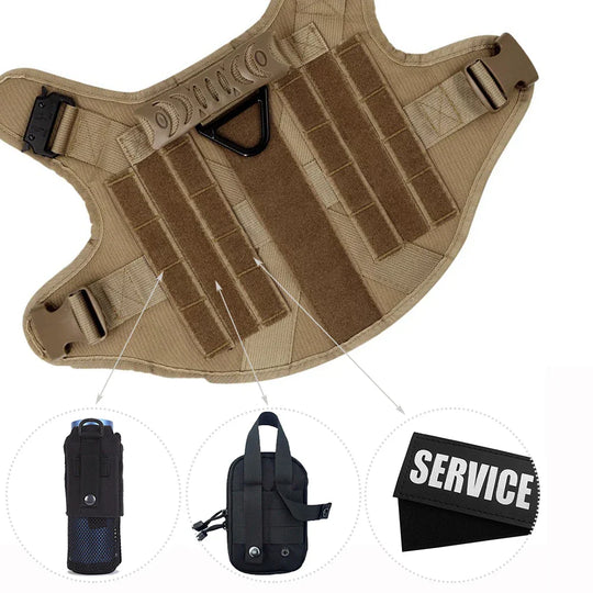 Heavy-Duty Military-Style Dog Harness