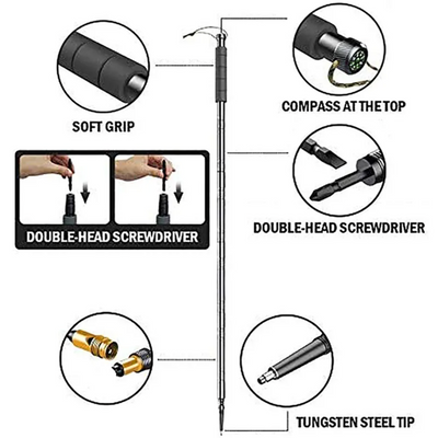 Ultimate Survival Hiking Pole