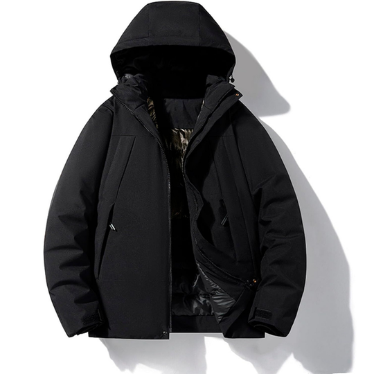 Women's ski jacket with hood and pockets