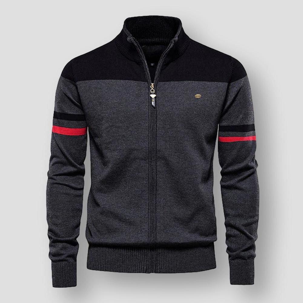 Men’s Zip-Up Knitted Cardigan