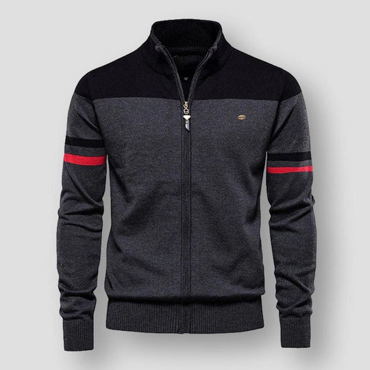 Men’s Zip-Up Knitted Cardigan