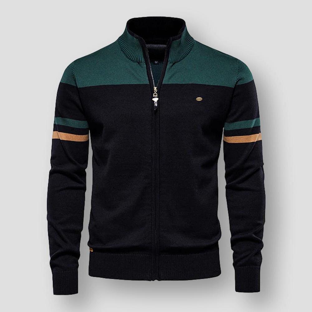 Men’s Zip-Up Knitted Cardigan